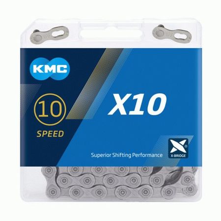 KMC X10 Grey 10 Speed Chain click to zoom image
