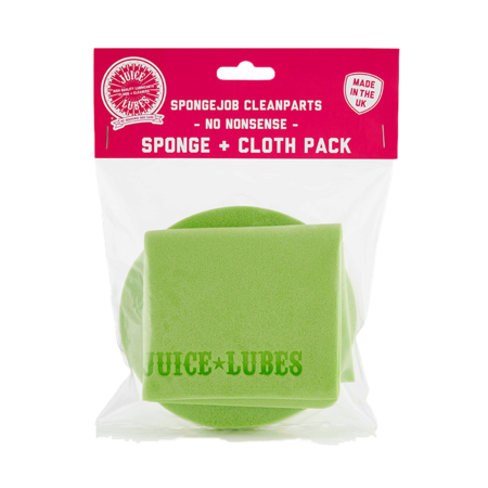 JUICE LUBES SpongeJob CleanParts Sponge and Cloth Pack click to zoom image
