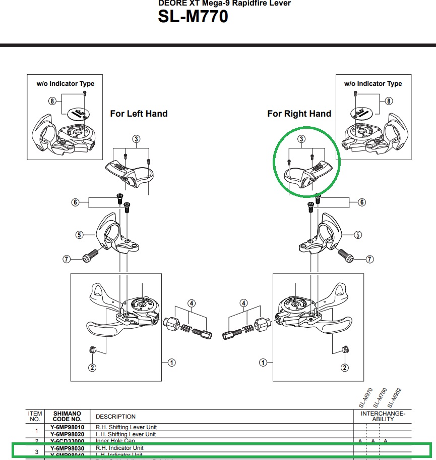 SL-M770 Exploded Parts Diagram