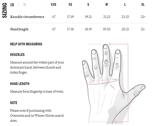 Glove Sizing