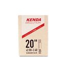 KENDA Airolution Inner Tube - Various Sizes 20 x 2.0-2.4" Schrader Valve (35mm) click to zoom image