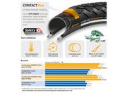 CONTINENTAL Contact Plus Puncture Resistant Tyre click to zoom image