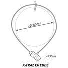 ZEFAL K-Traz C6 Code Combination Cable Lock click to zoom image